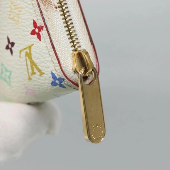 Share LOUIS VUITTON Monogram Multicolor Zippy Coin Purse White - Picture 7 of 16